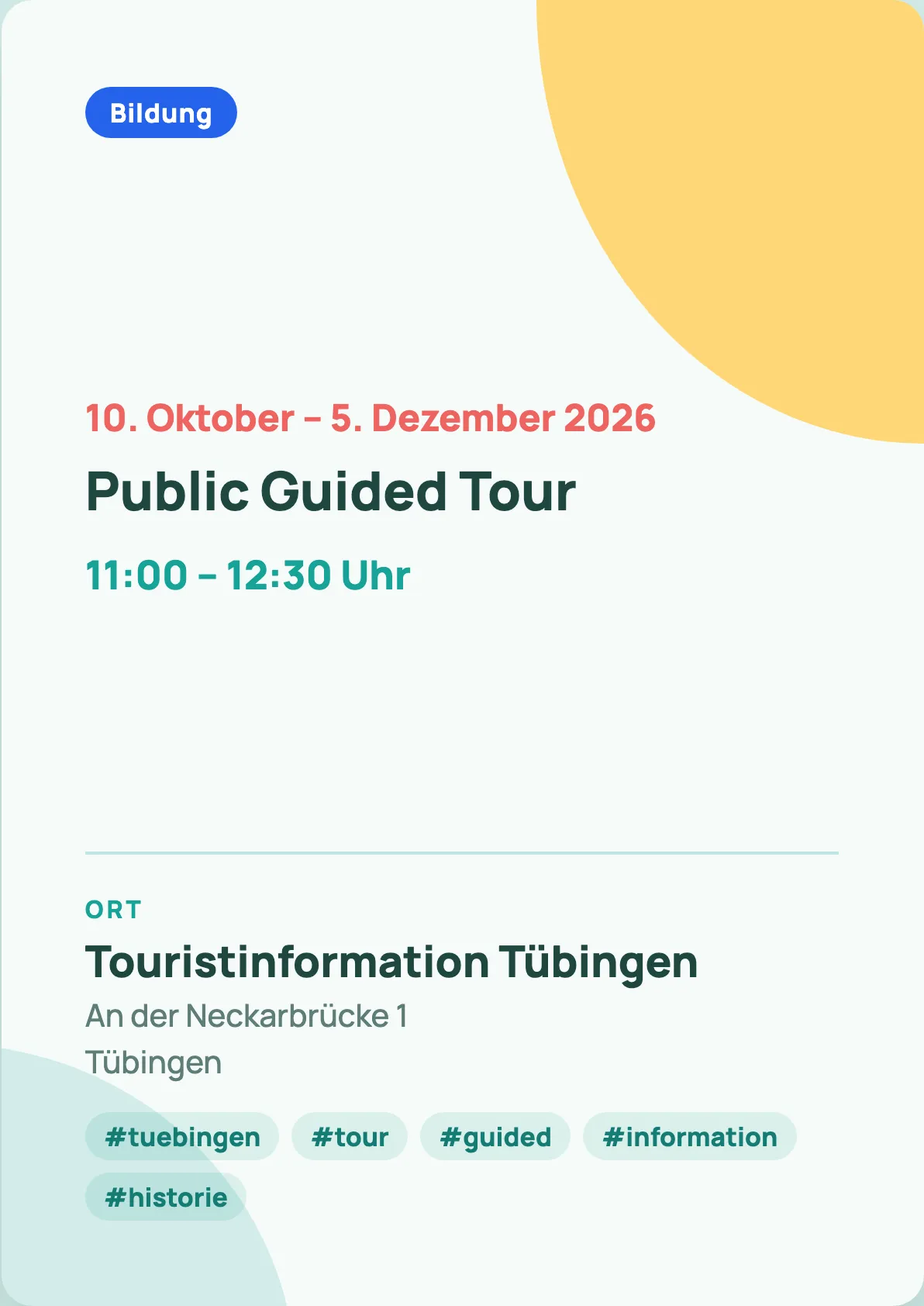 Veranstaltungsflyer