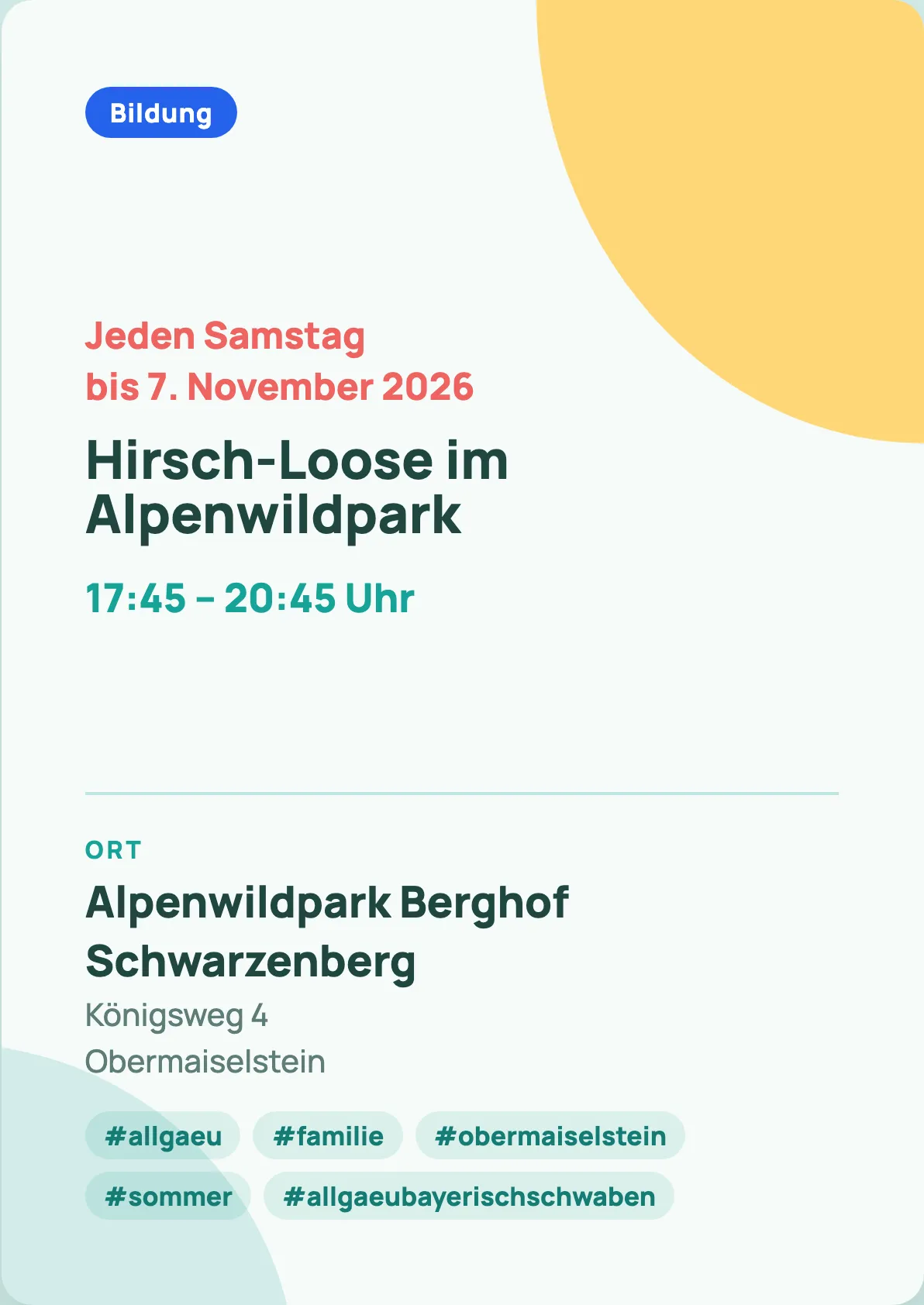 Veranstaltungsflyer