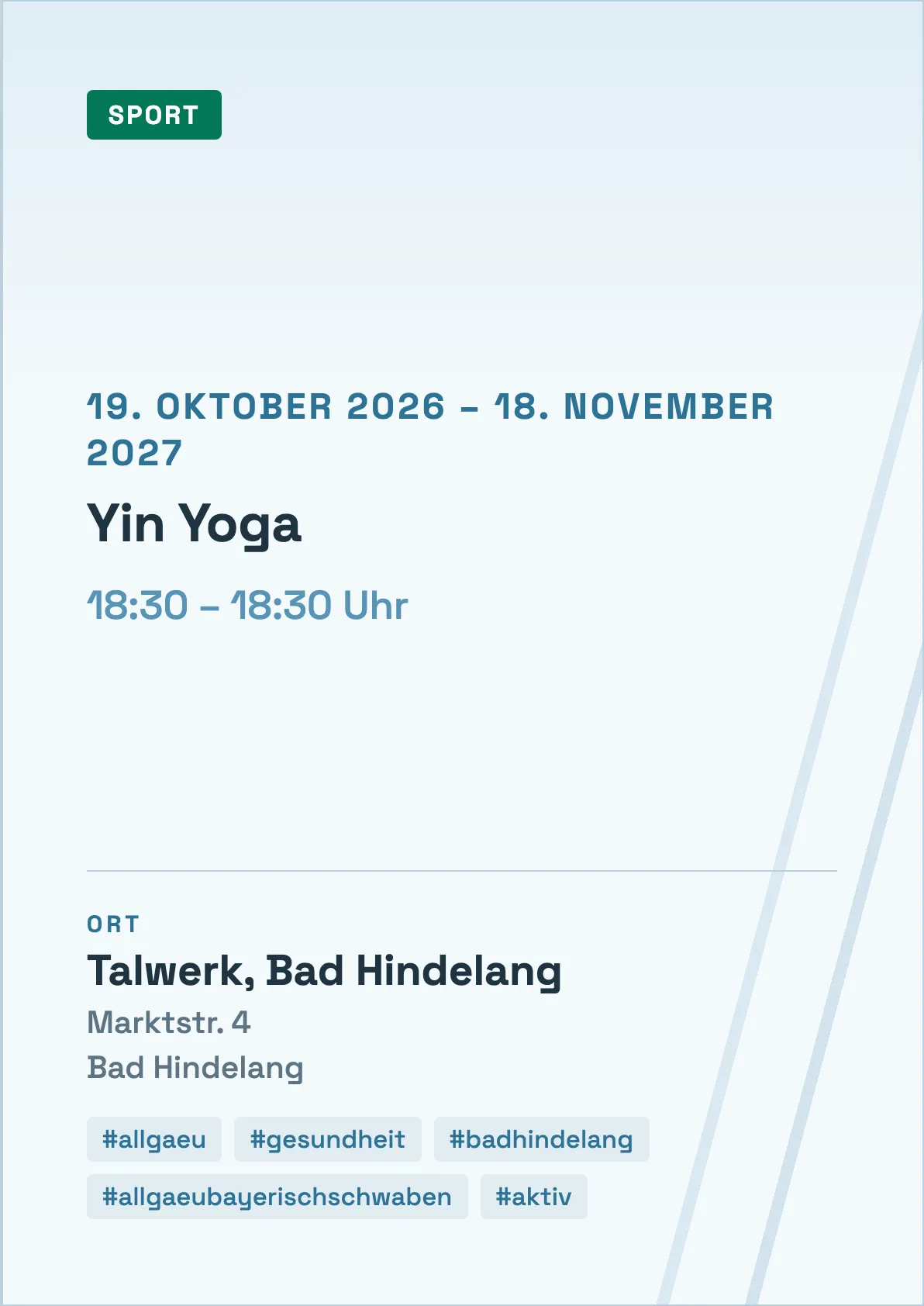 Veranstaltungsflyer
