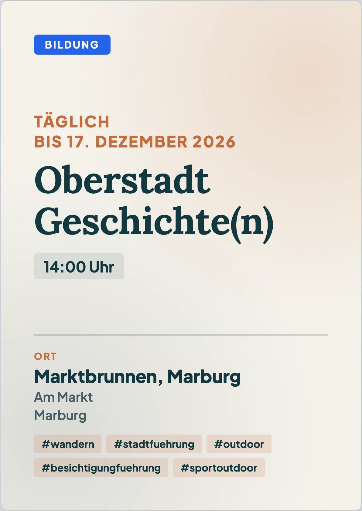 Veranstaltungsflyer