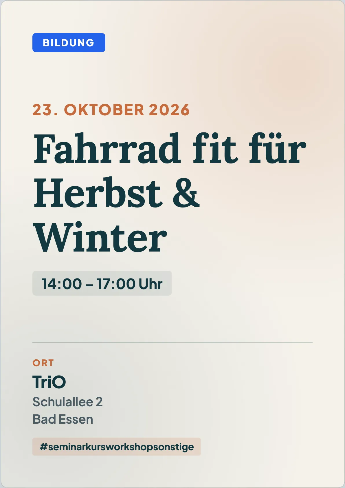 Veranstaltungsflyer