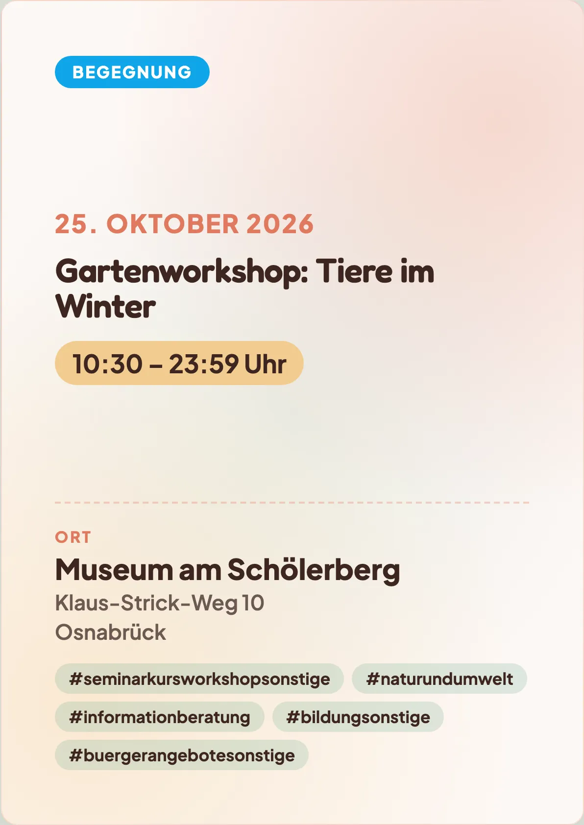 Veranstaltungsflyer