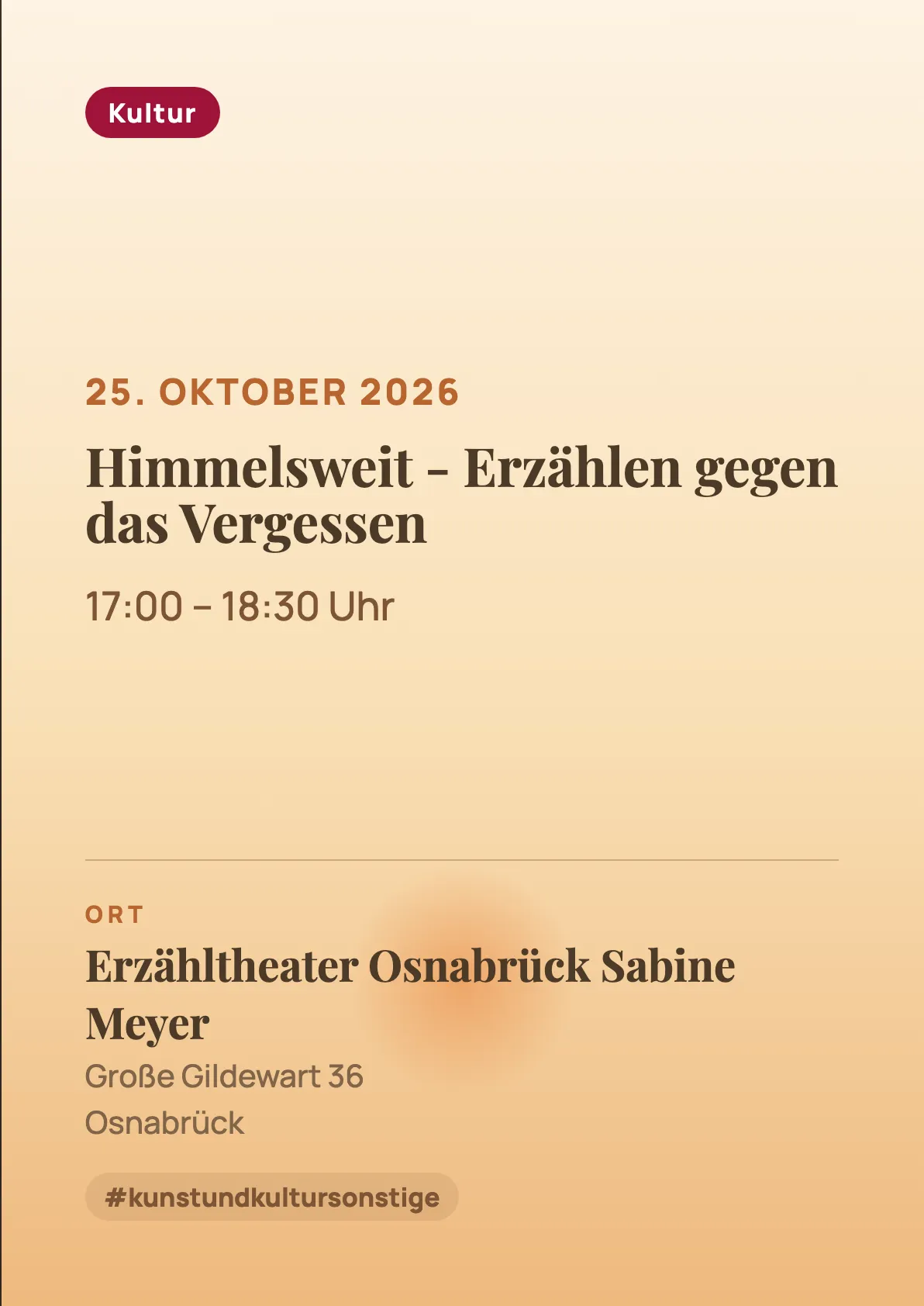 Veranstaltungsflyer