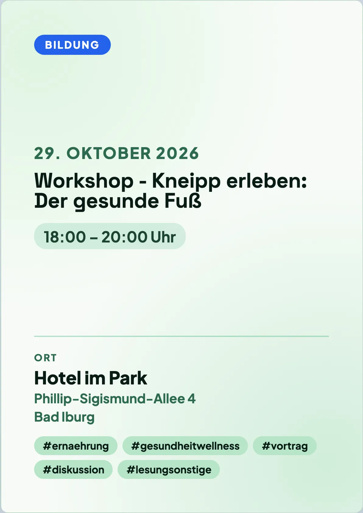 Veranstaltungsflyer