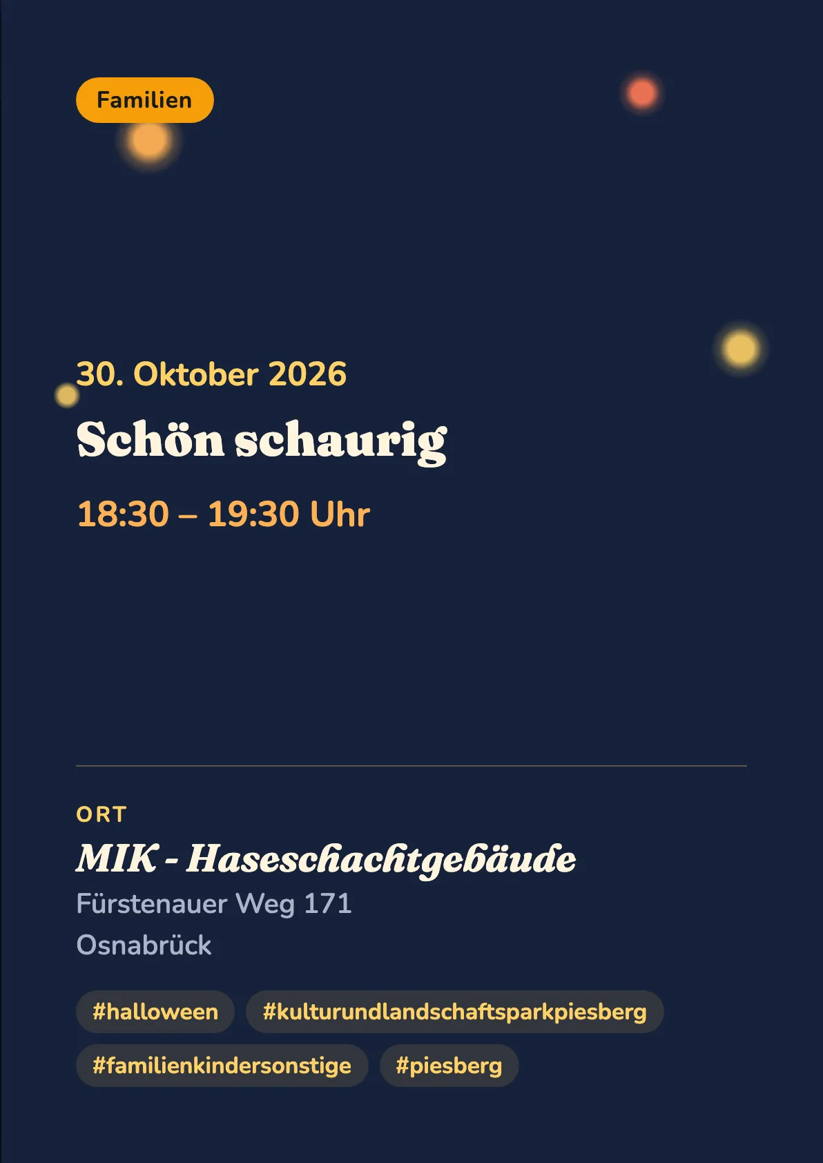 Veranstaltungsflyer