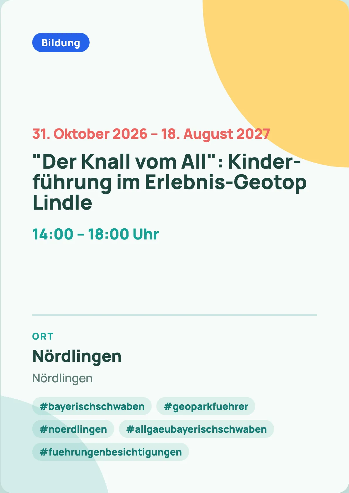 Veranstaltungsflyer