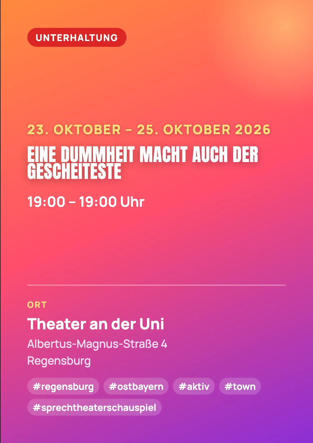 Veranstaltungsflyer