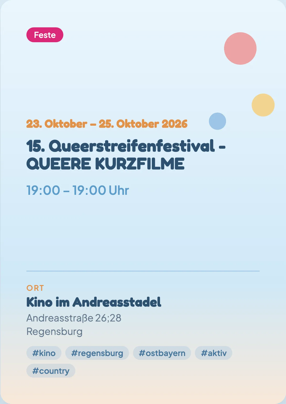 Veranstaltungsflyer
