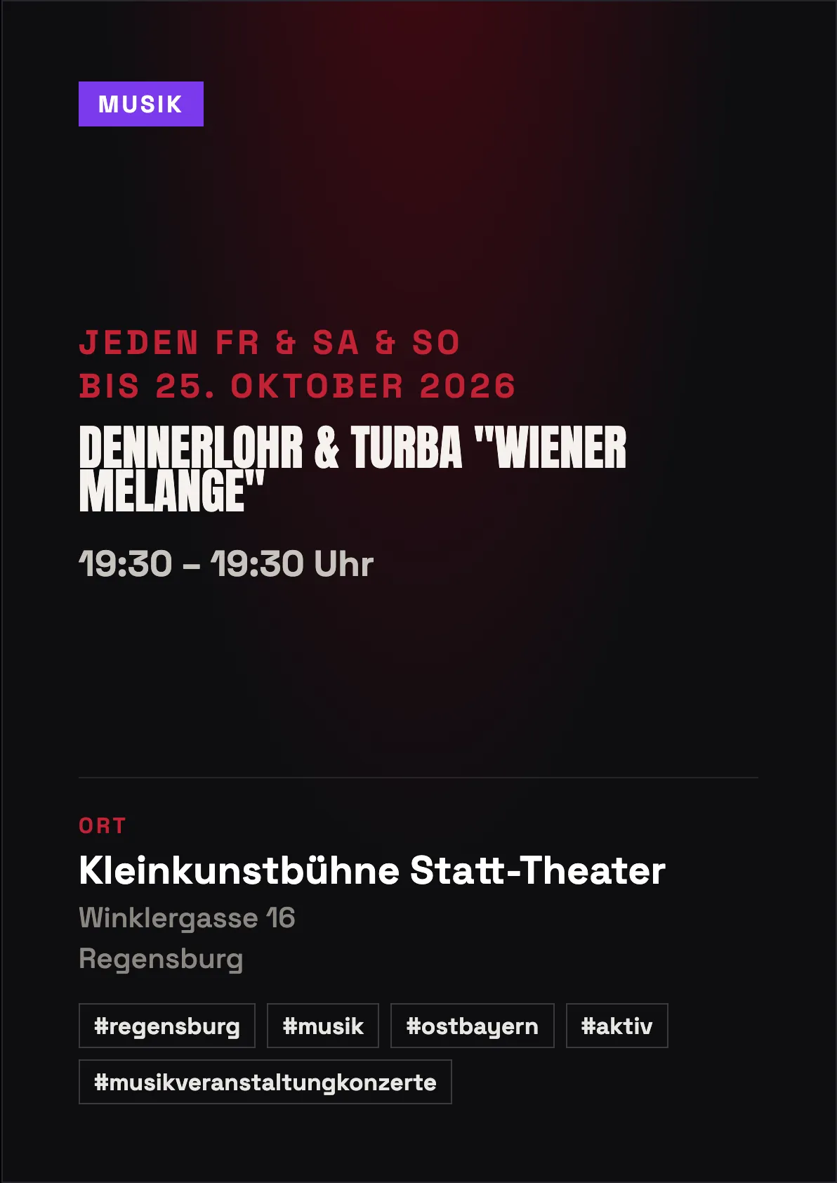 Veranstaltungsflyer