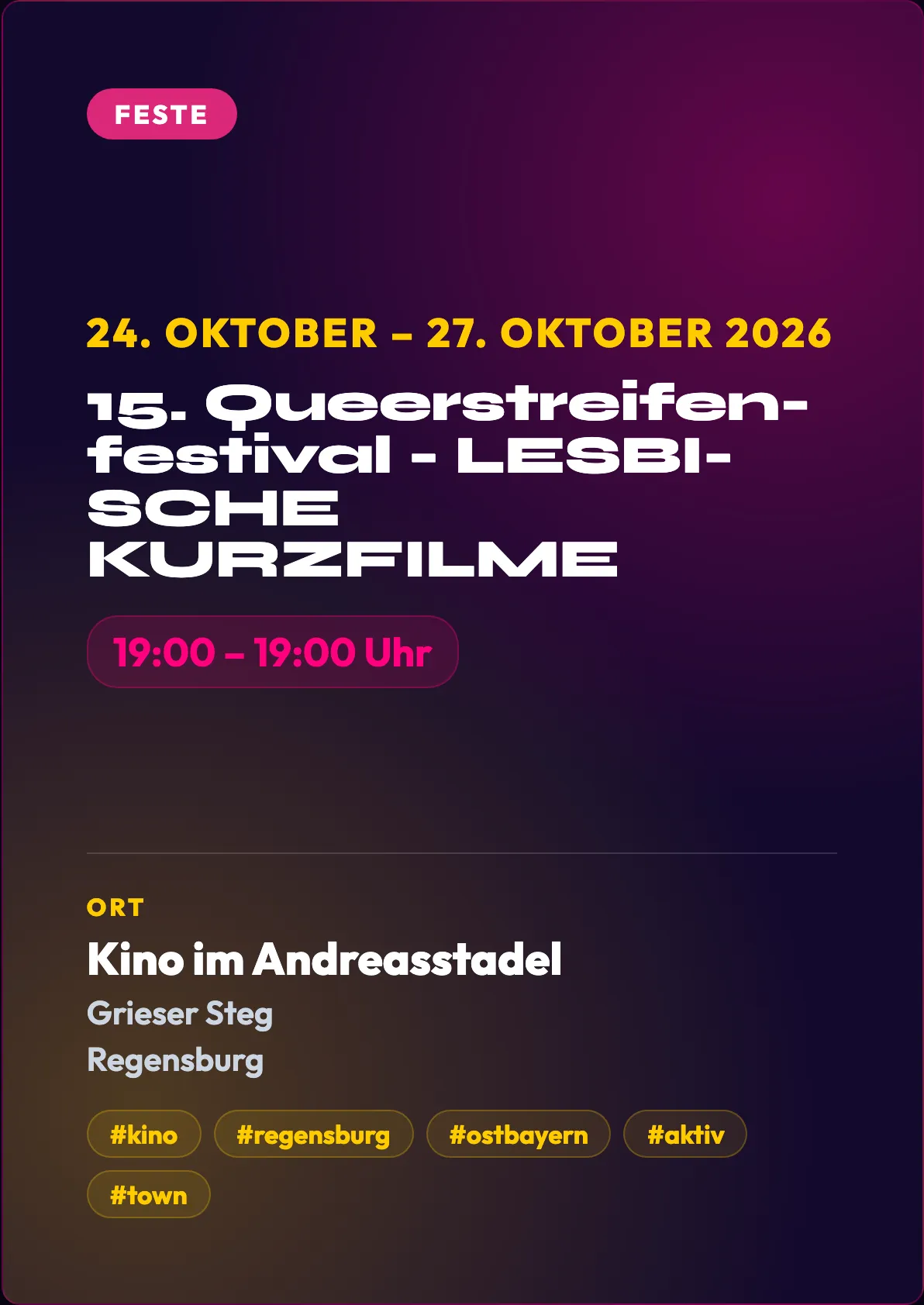 Veranstaltungsflyer