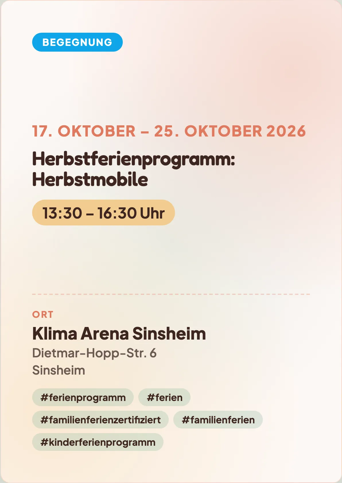 Veranstaltungsflyer