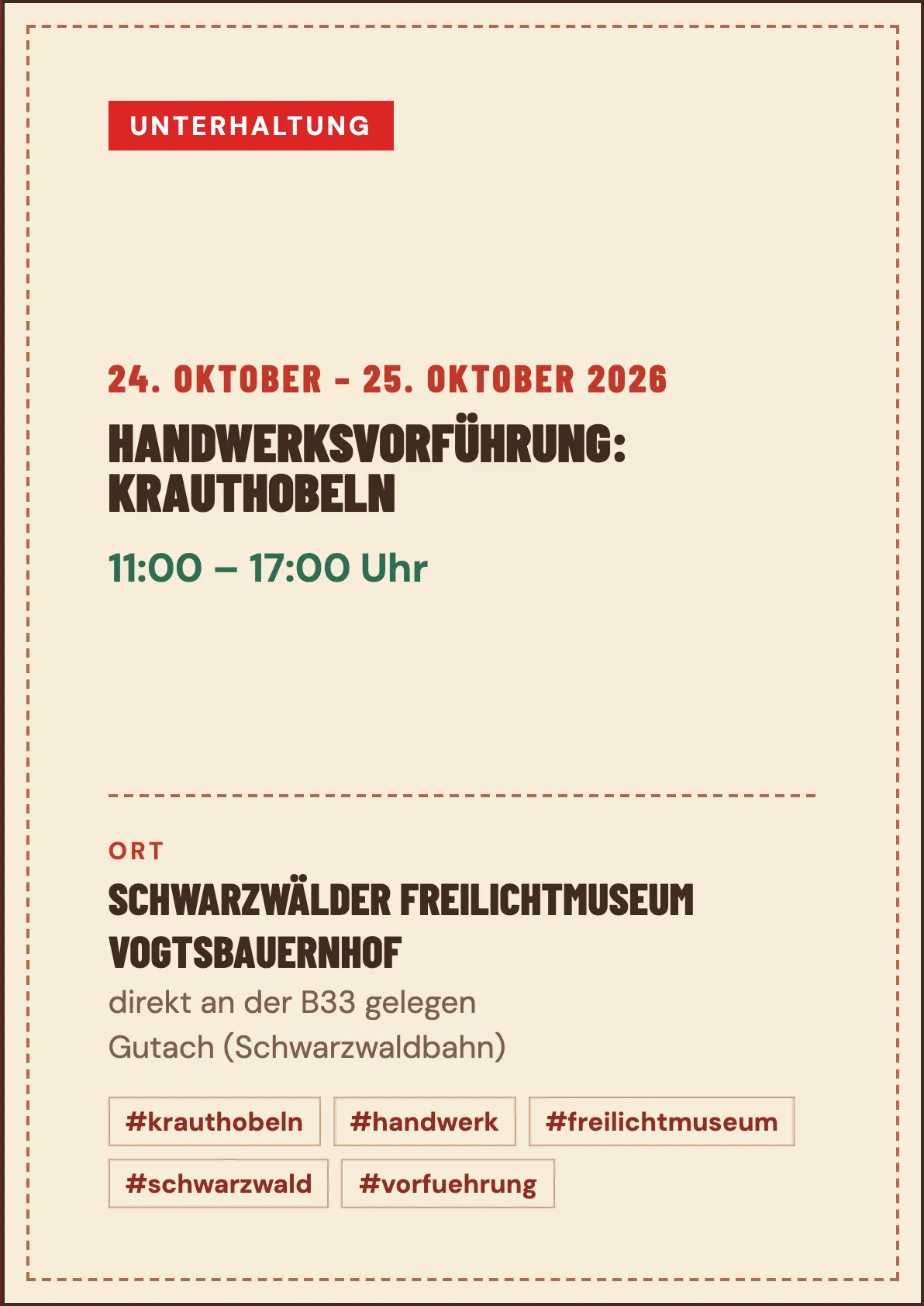 Veranstaltungsflyer