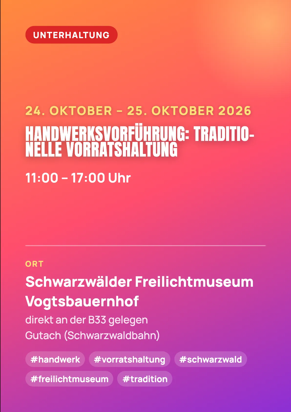 Veranstaltungsflyer