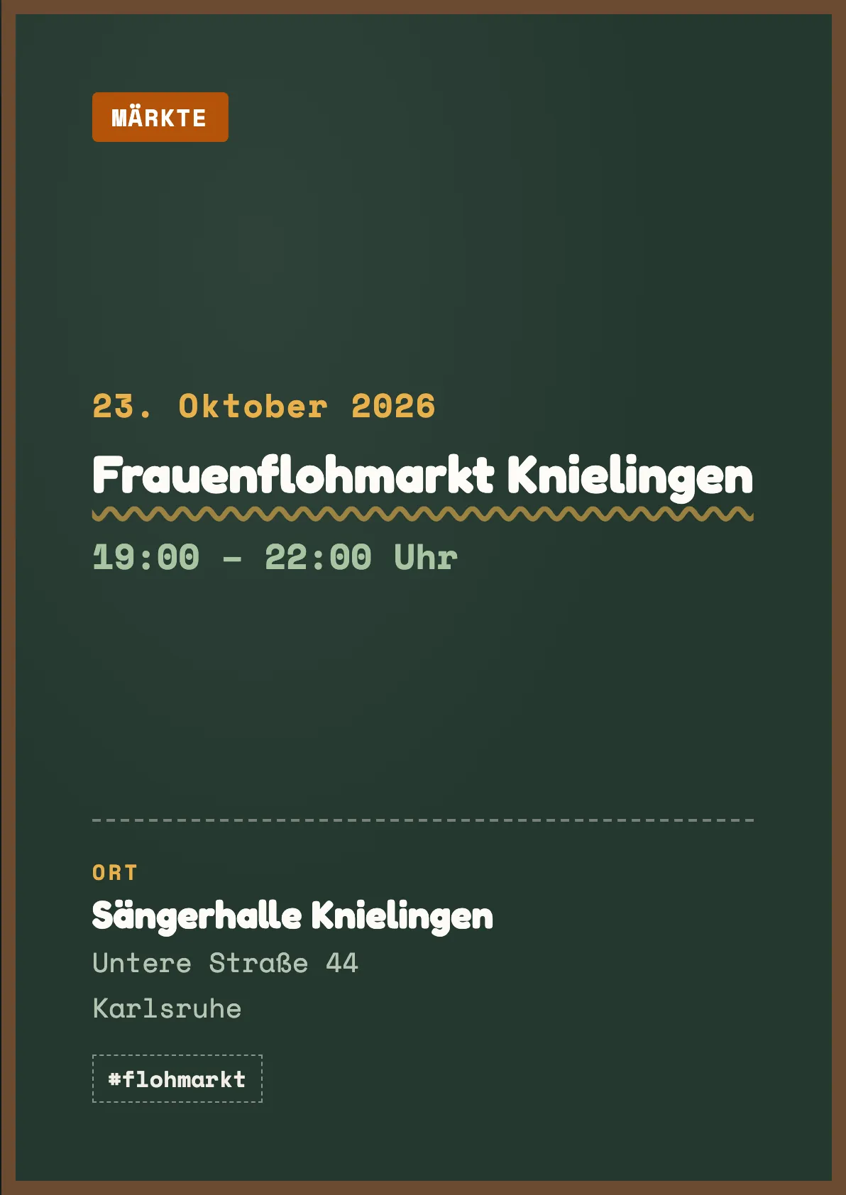 Veranstaltungsflyer