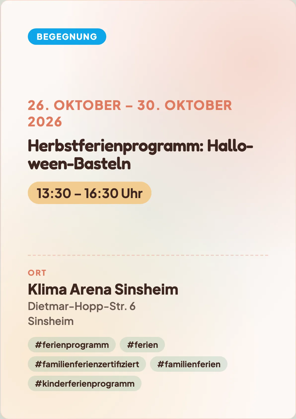 Veranstaltungsflyer