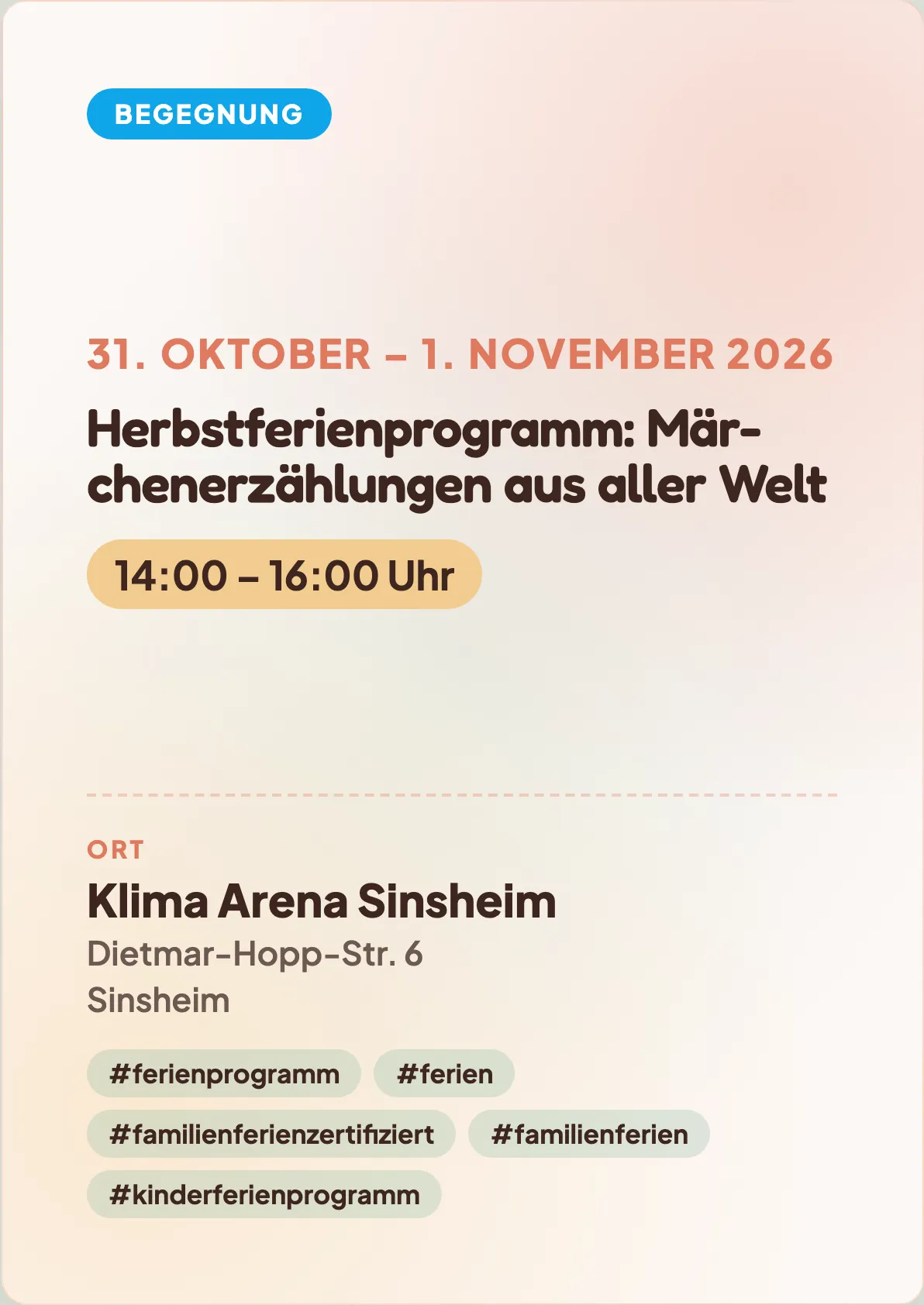 Veranstaltungsflyer
