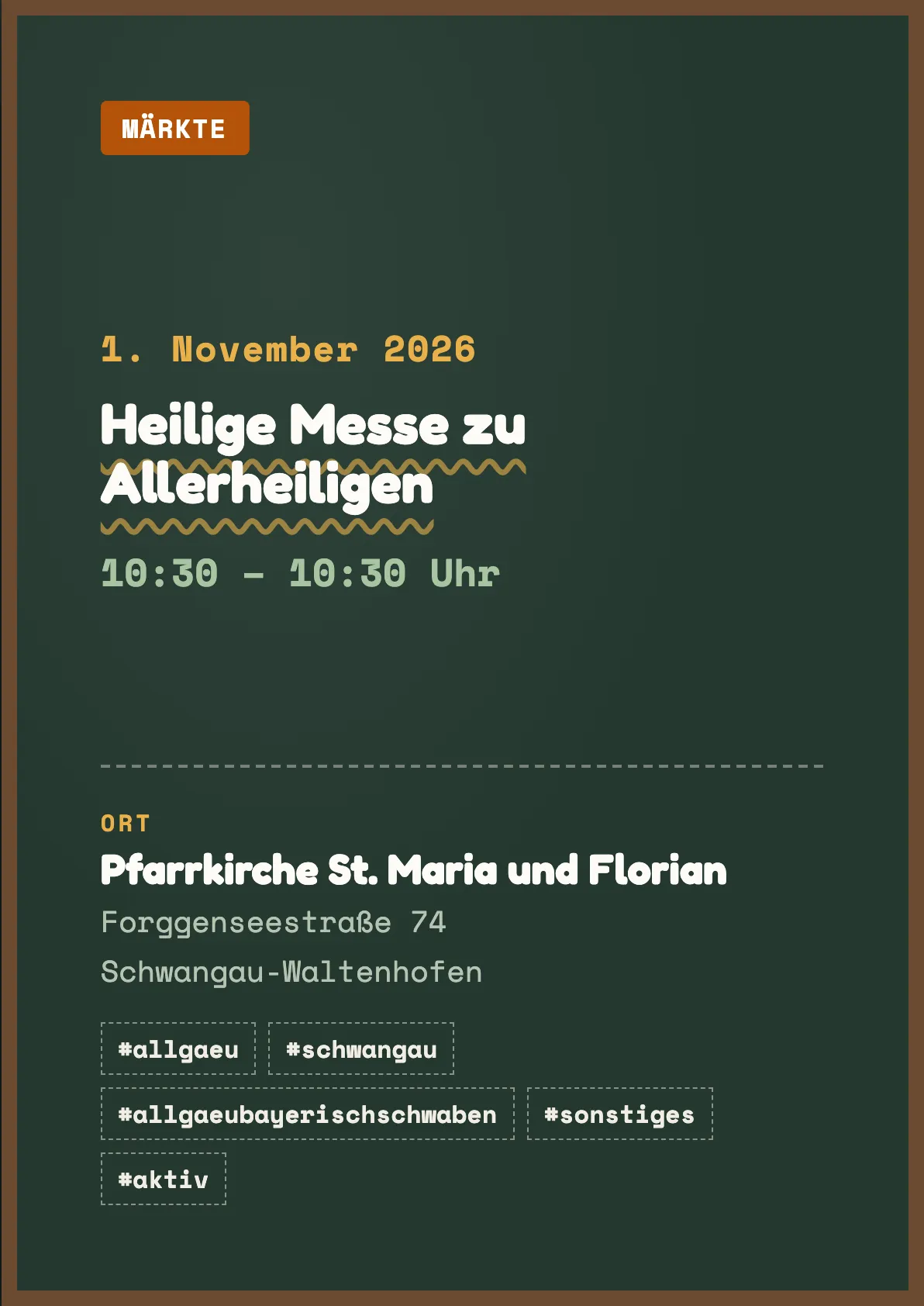 Veranstaltungsflyer