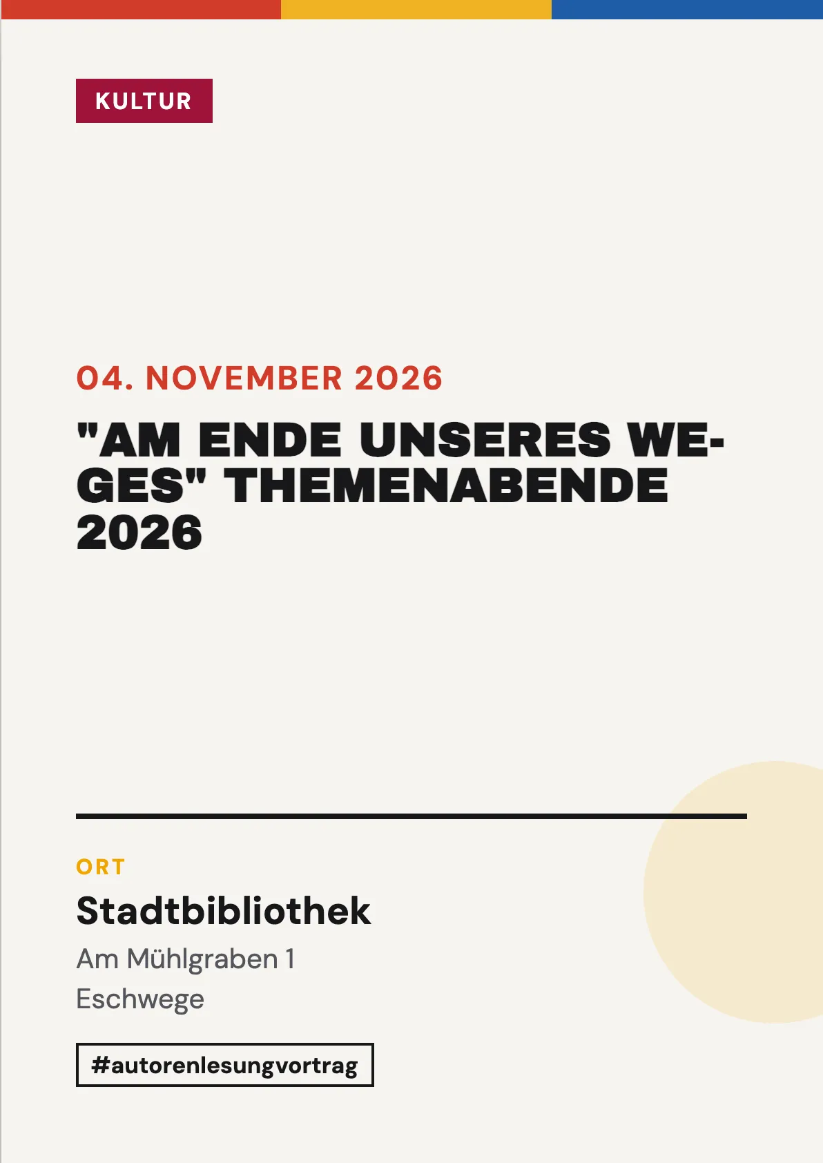 Veranstaltungsflyer