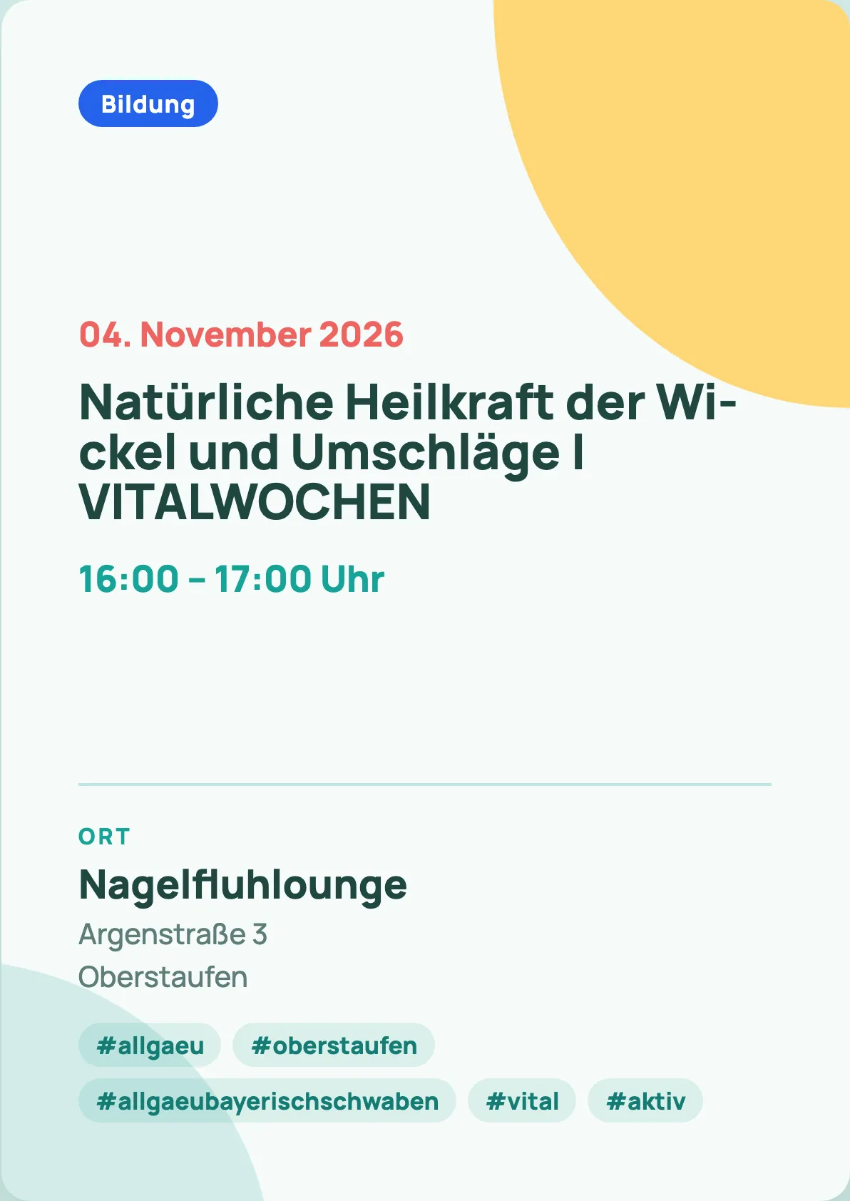 Veranstaltungsflyer