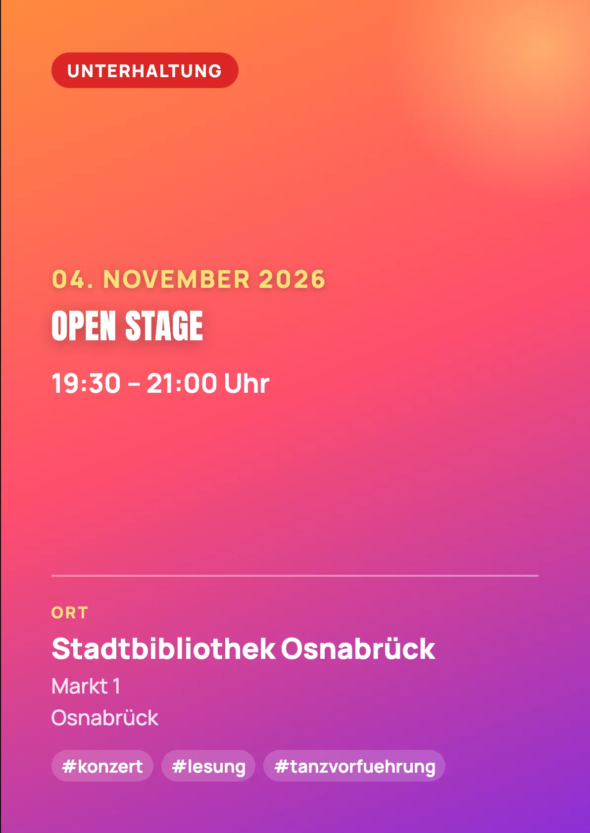 Veranstaltungsflyer