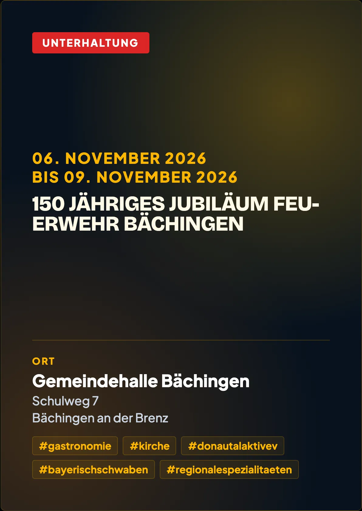 Veranstaltungsflyer