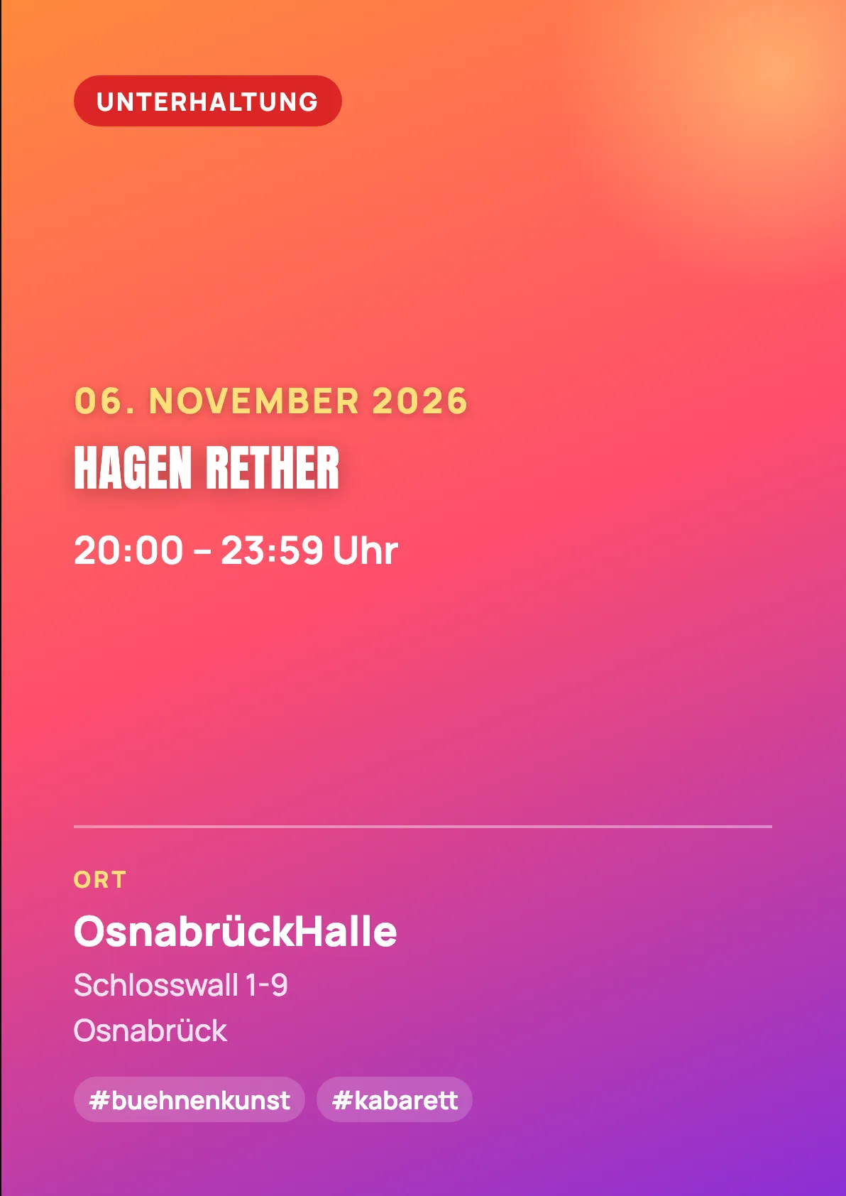Veranstaltungsflyer