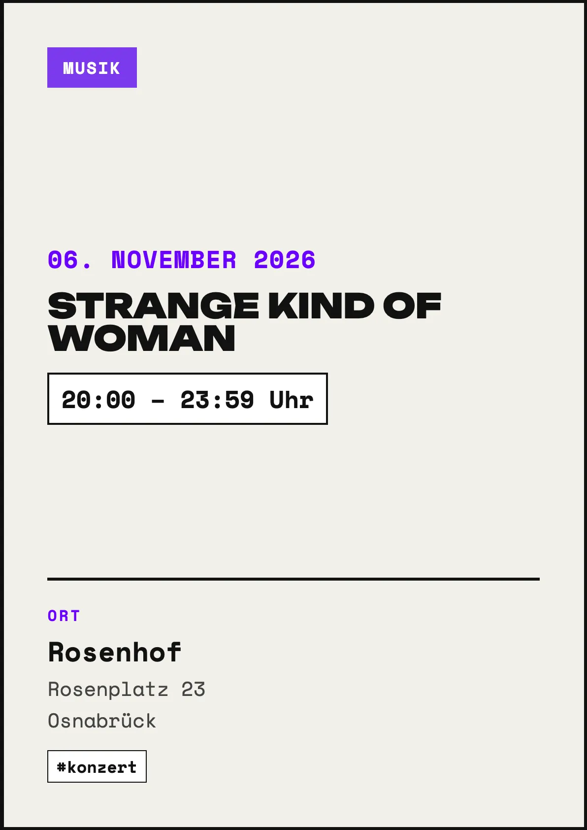 Veranstaltungsflyer