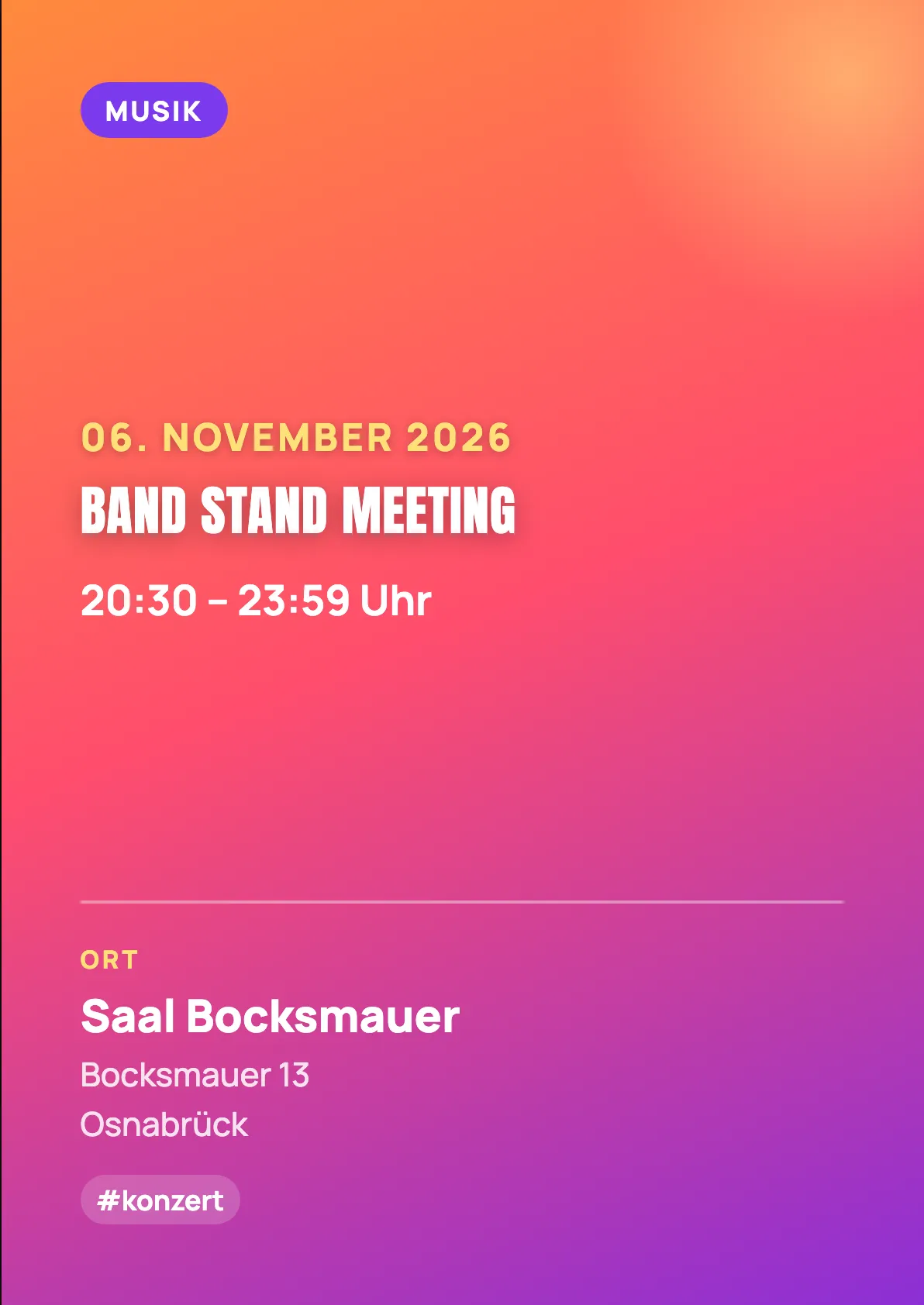 Veranstaltungsflyer