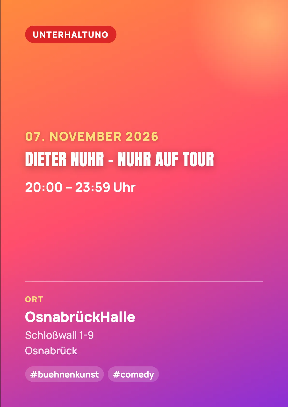 Veranstaltungsflyer