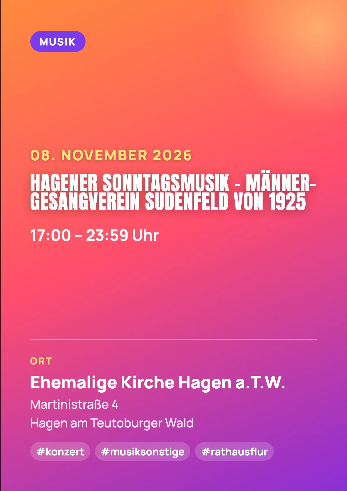Veranstaltungsflyer