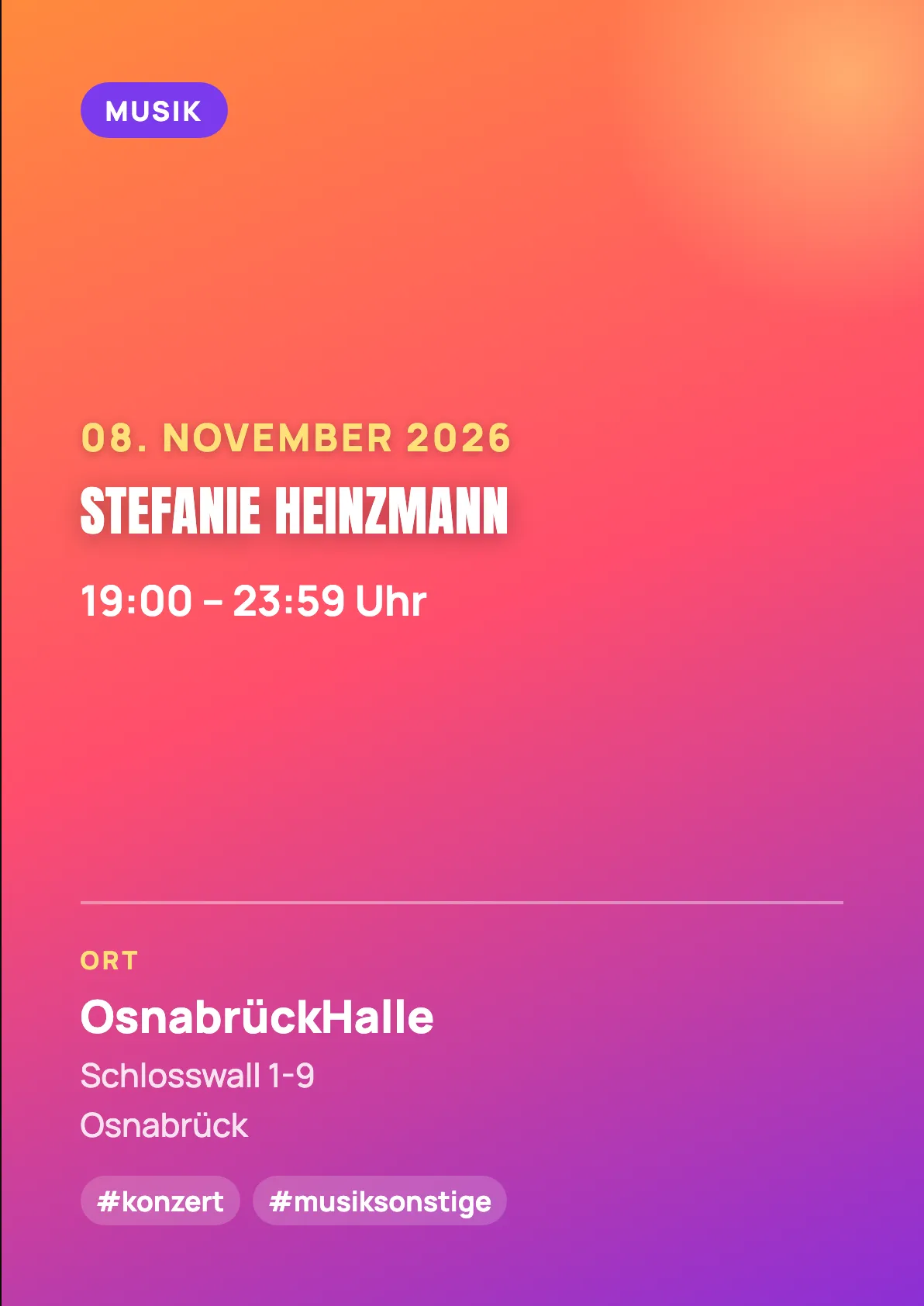 Veranstaltungsflyer