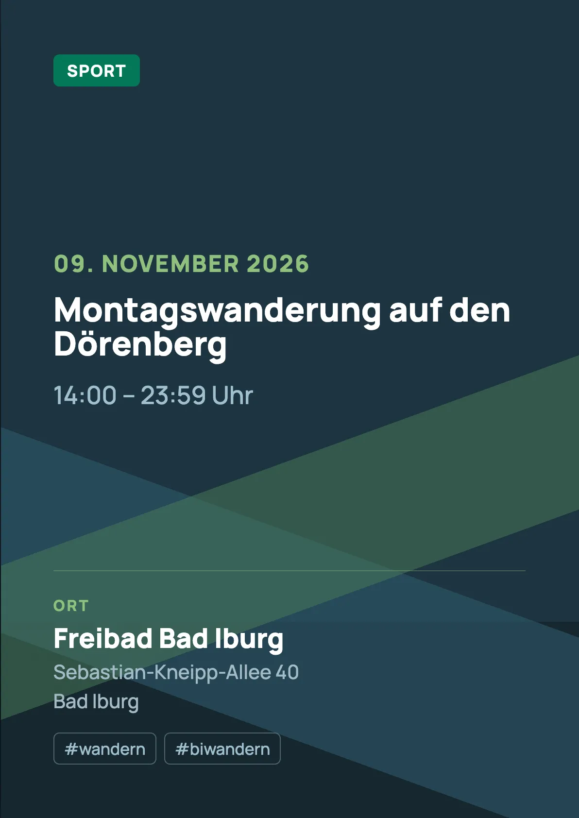 Veranstaltungsflyer