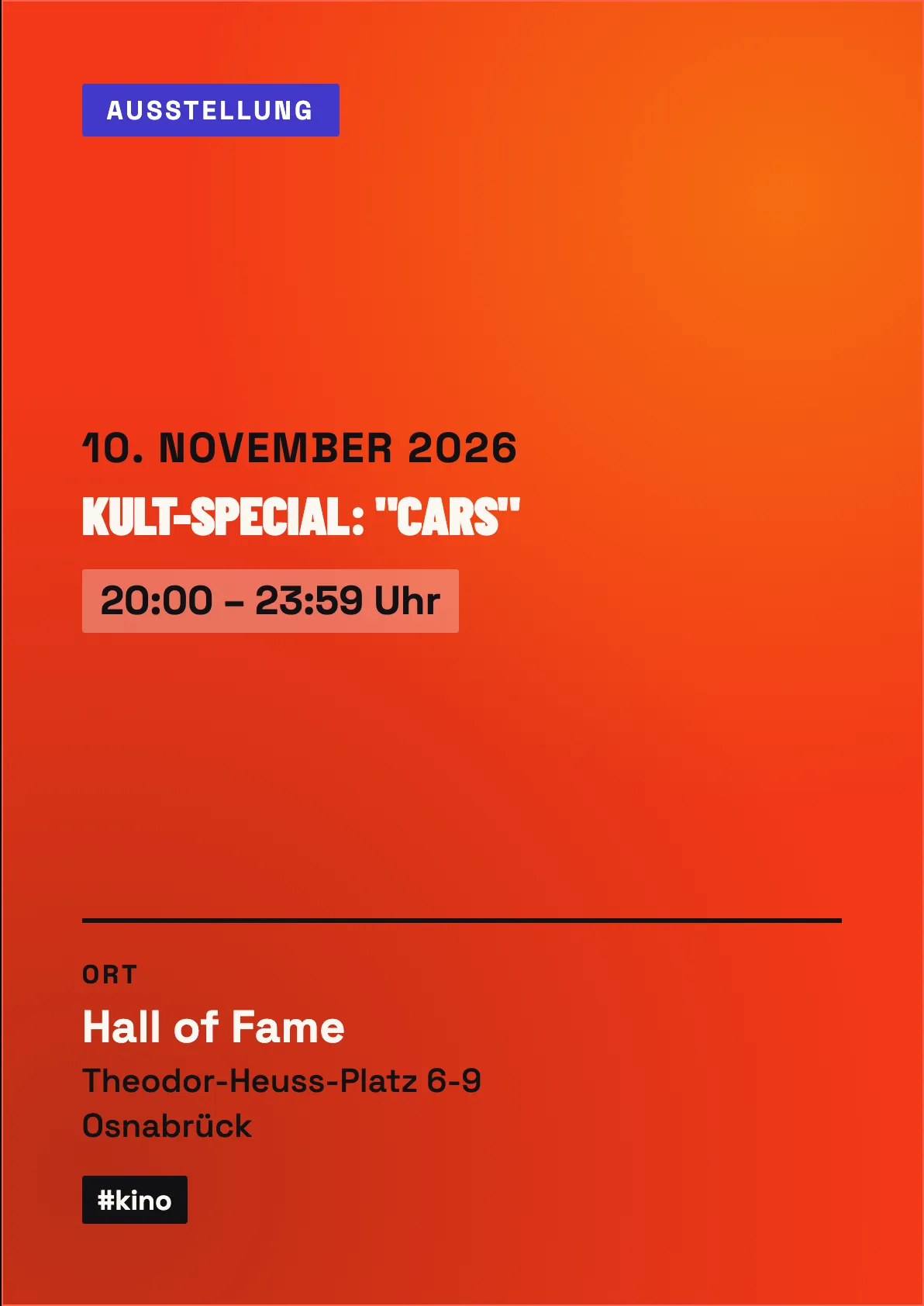 Veranstaltungsflyer
