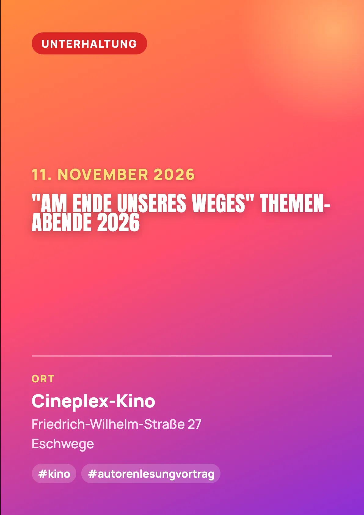 Veranstaltungsflyer
