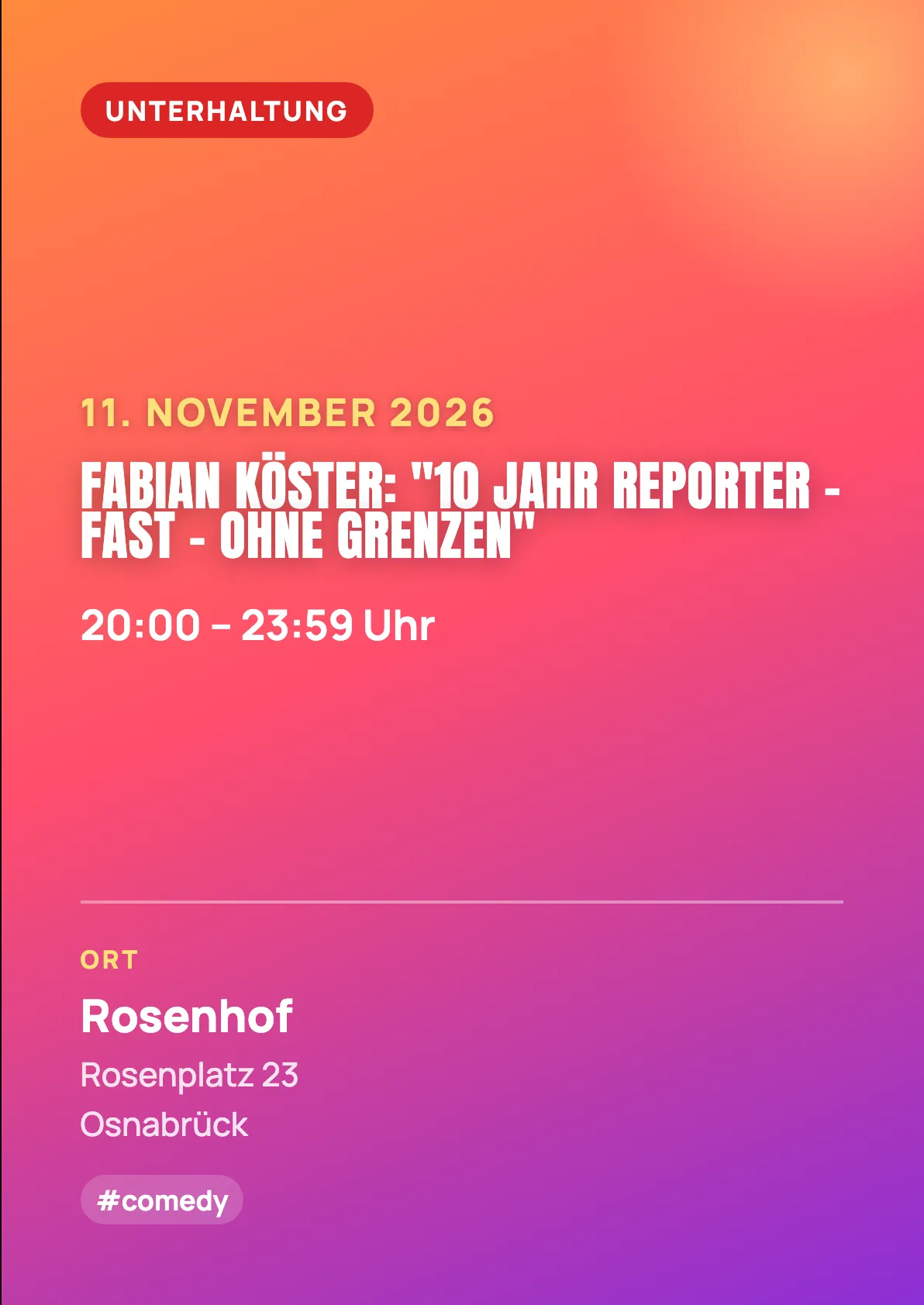 Veranstaltungsflyer