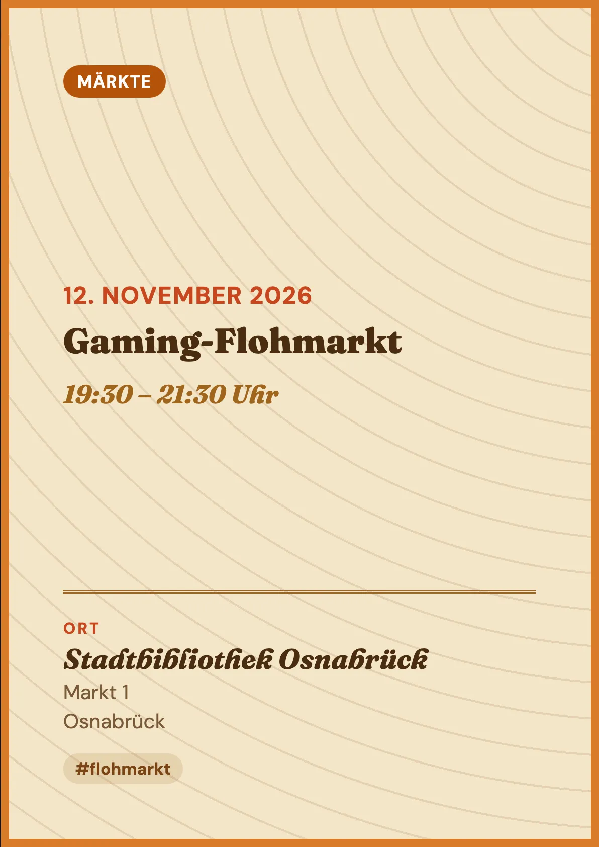 Veranstaltungsflyer