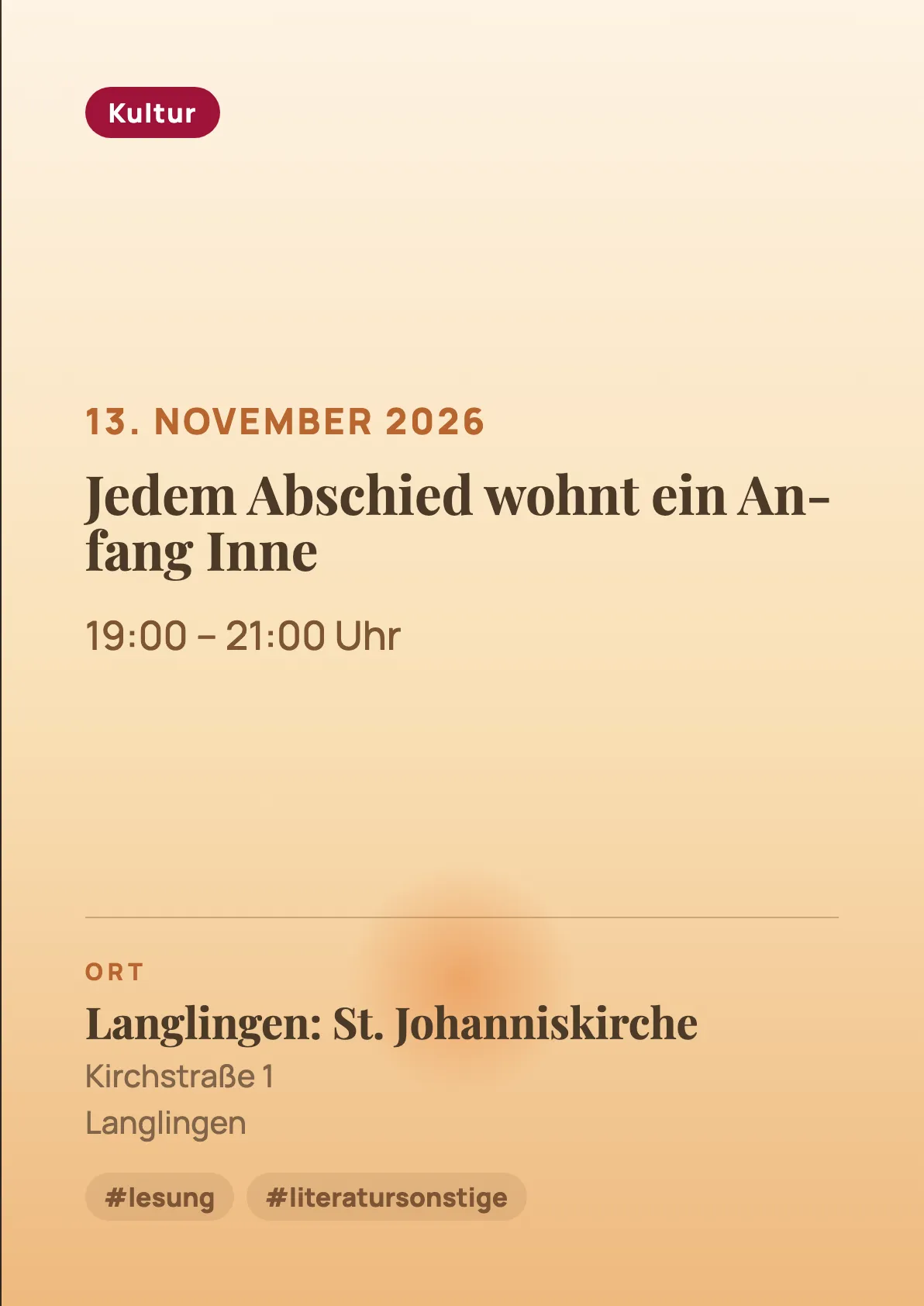 Veranstaltungsflyer