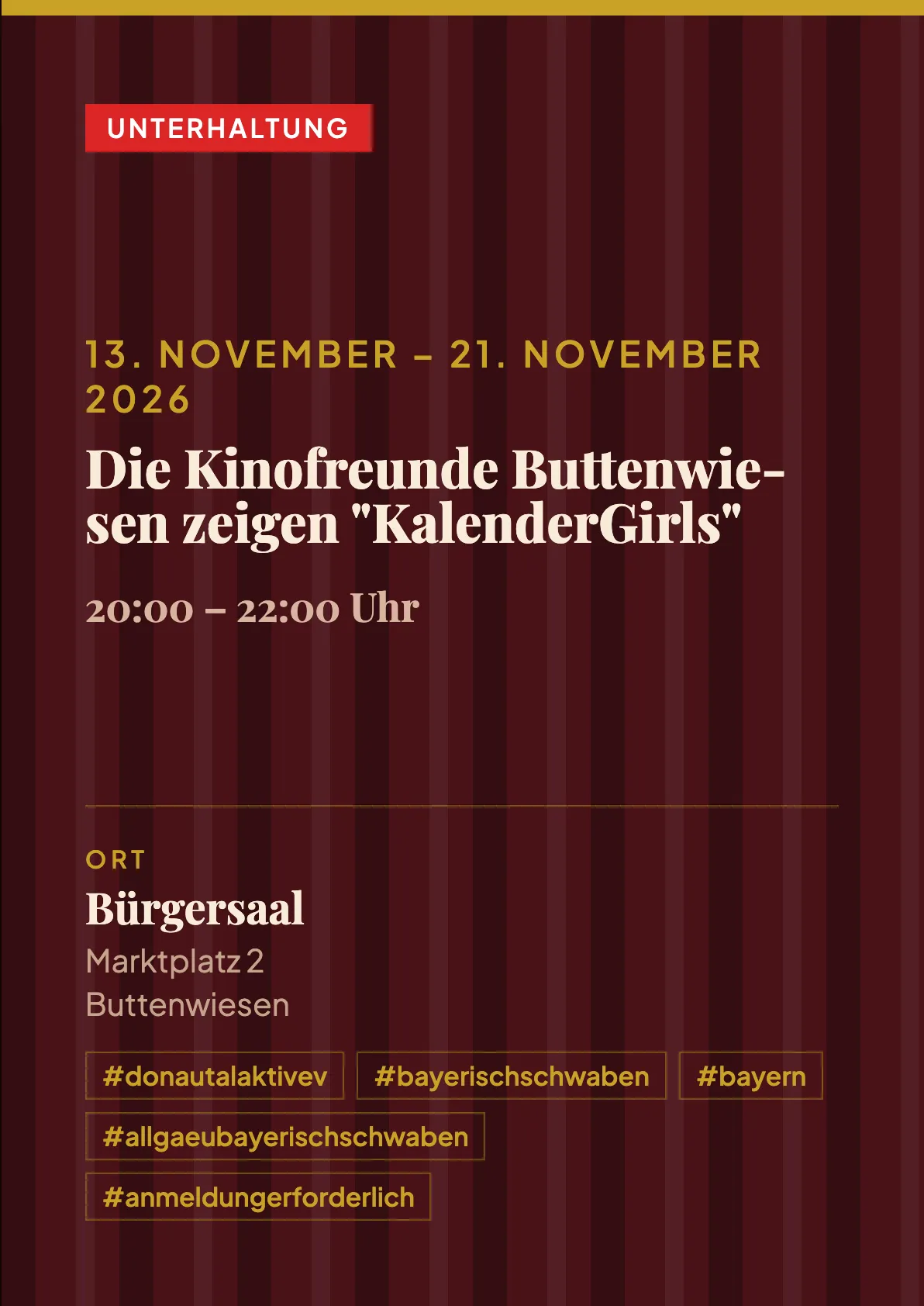 Veranstaltungsflyer