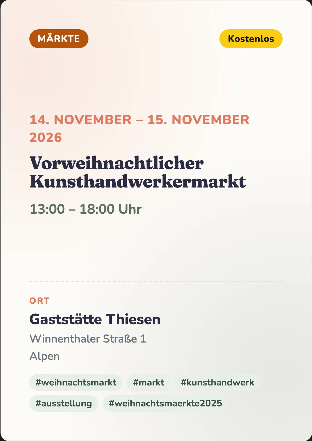 Veranstaltungsflyer