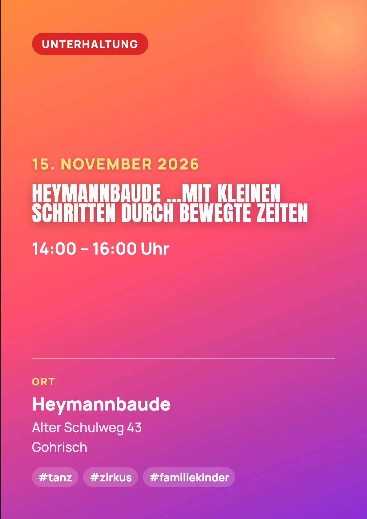 Veranstaltungsflyer