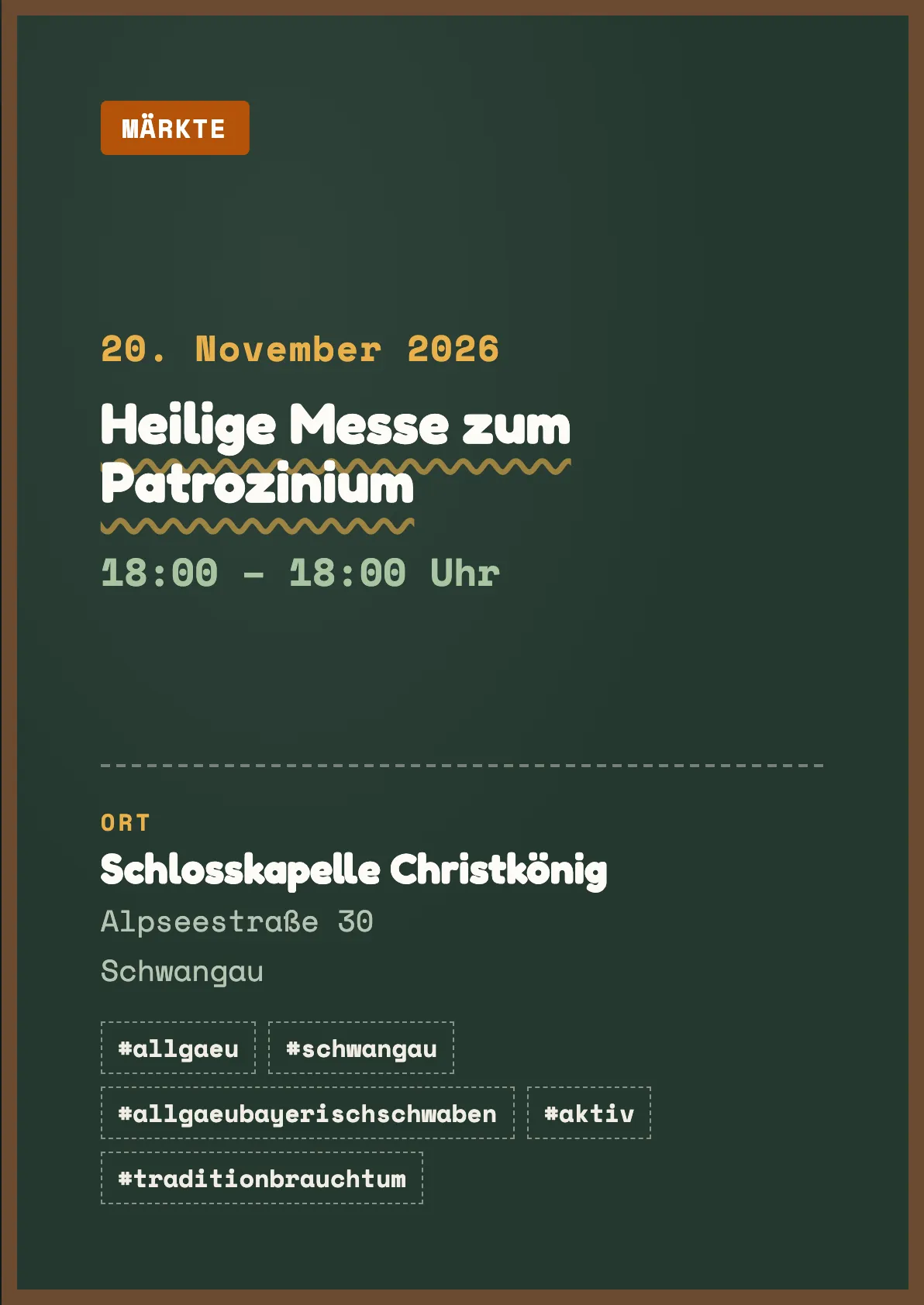 Veranstaltungsflyer