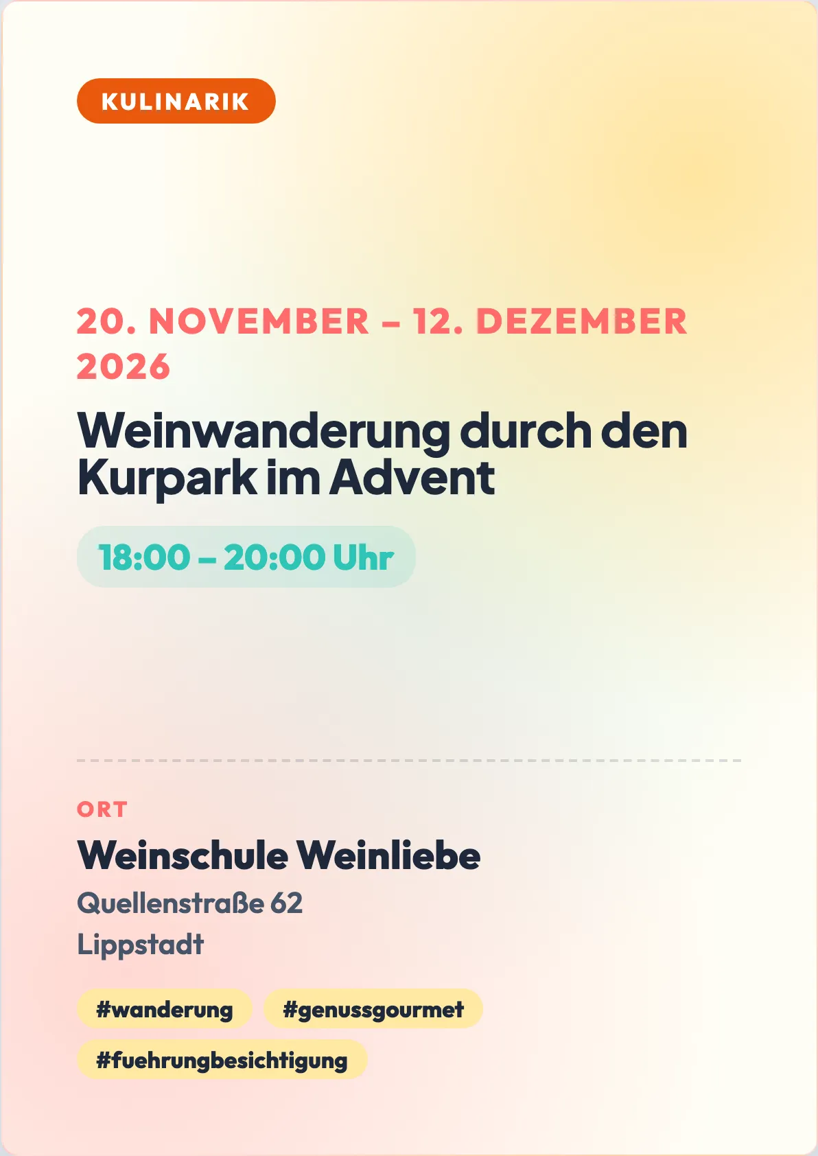 Veranstaltungsflyer