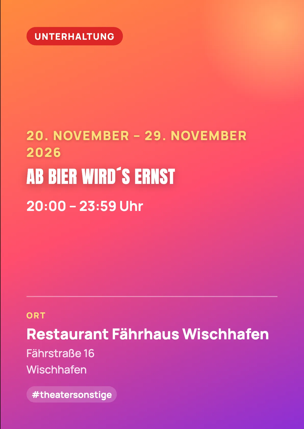 Veranstaltungsflyer