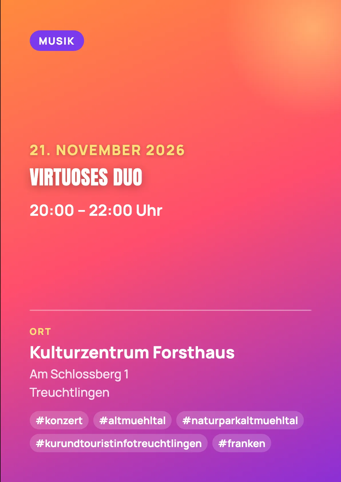 Veranstaltungsflyer