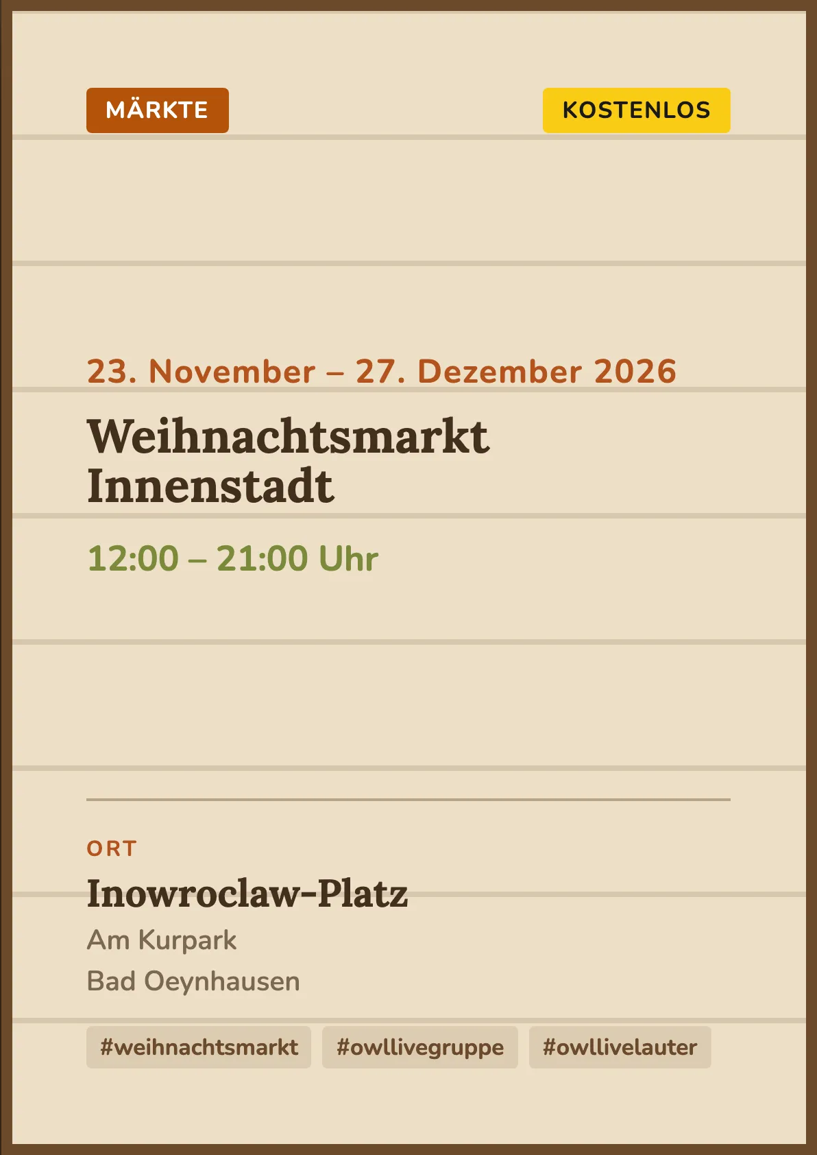 Veranstaltungsflyer