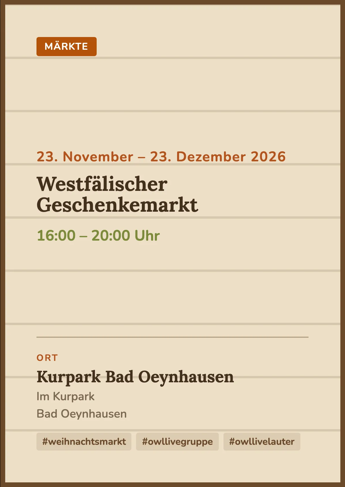 Veranstaltungsflyer