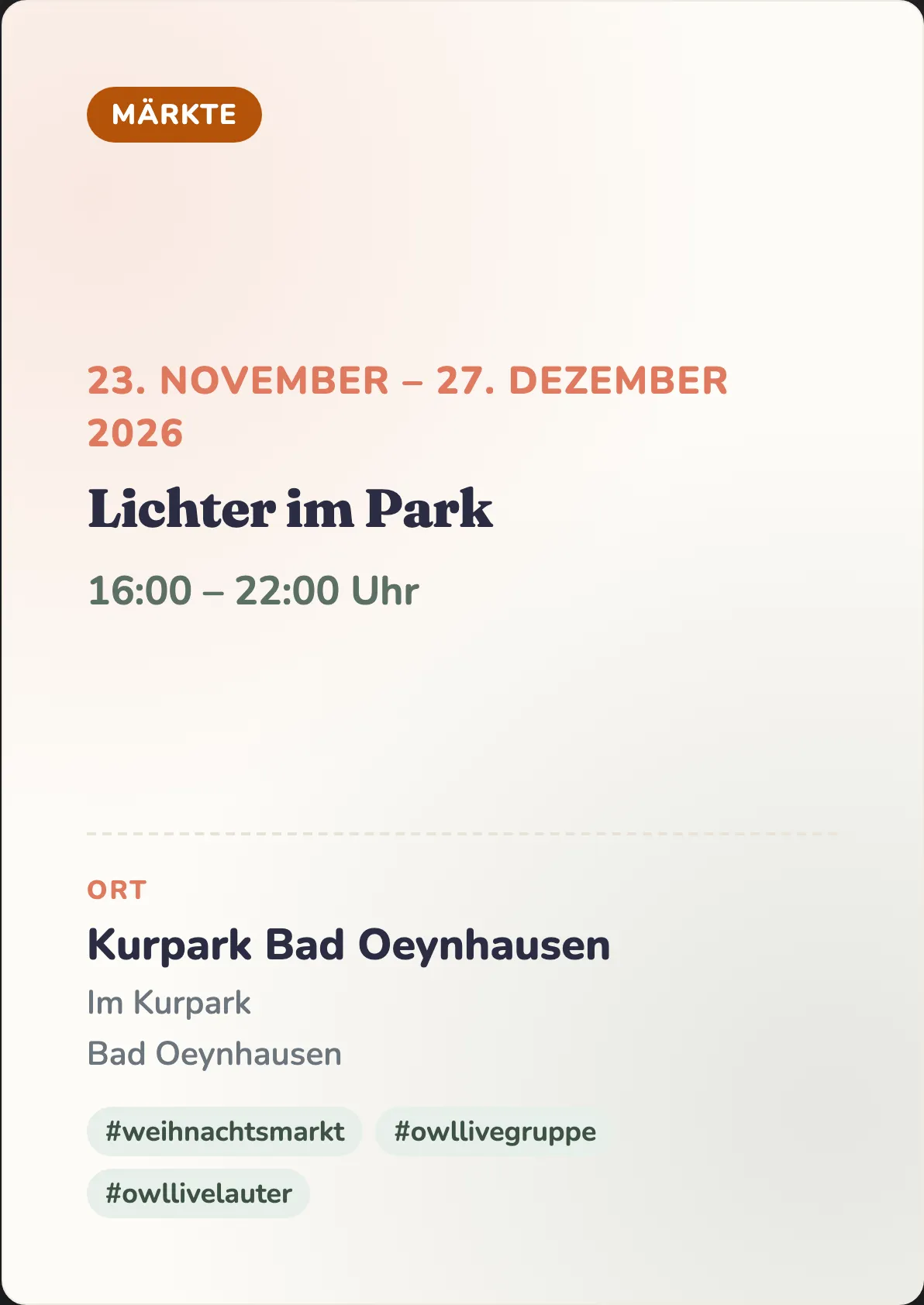 Veranstaltungsflyer