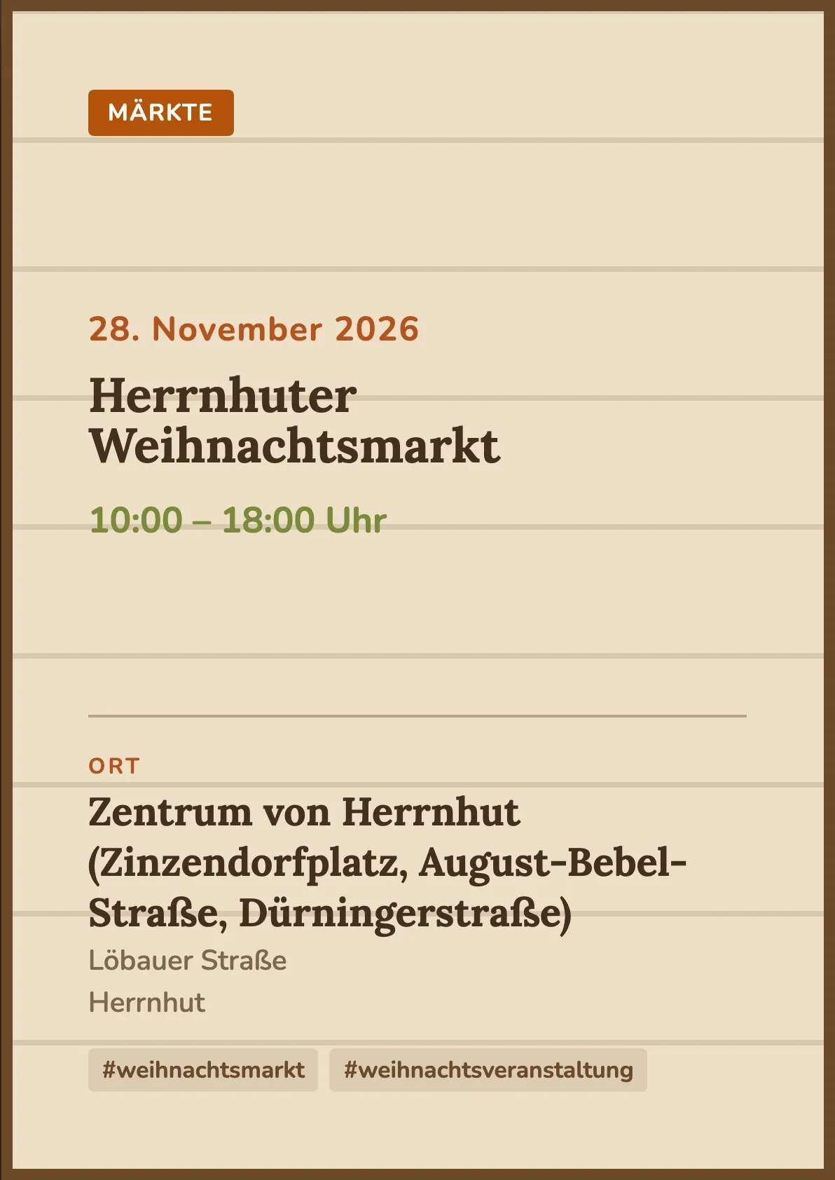 Veranstaltungsflyer