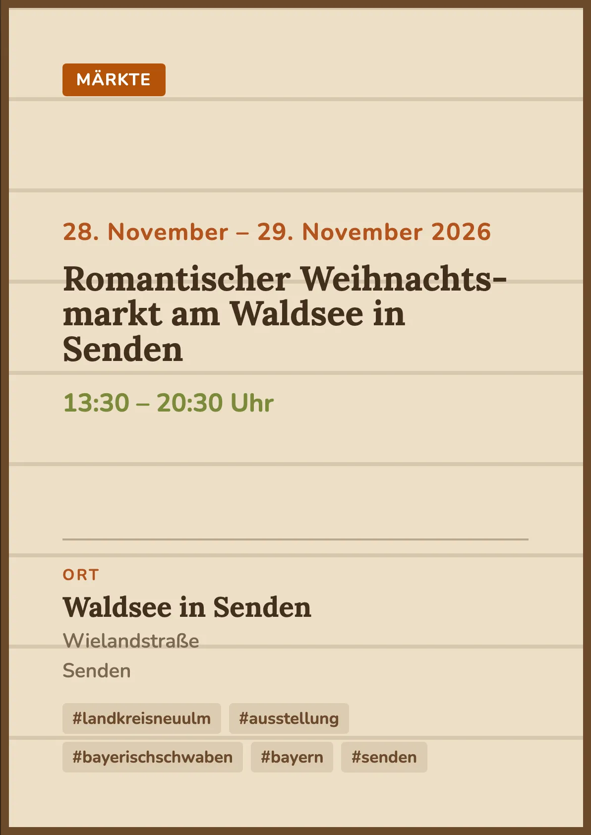 Veranstaltungsflyer