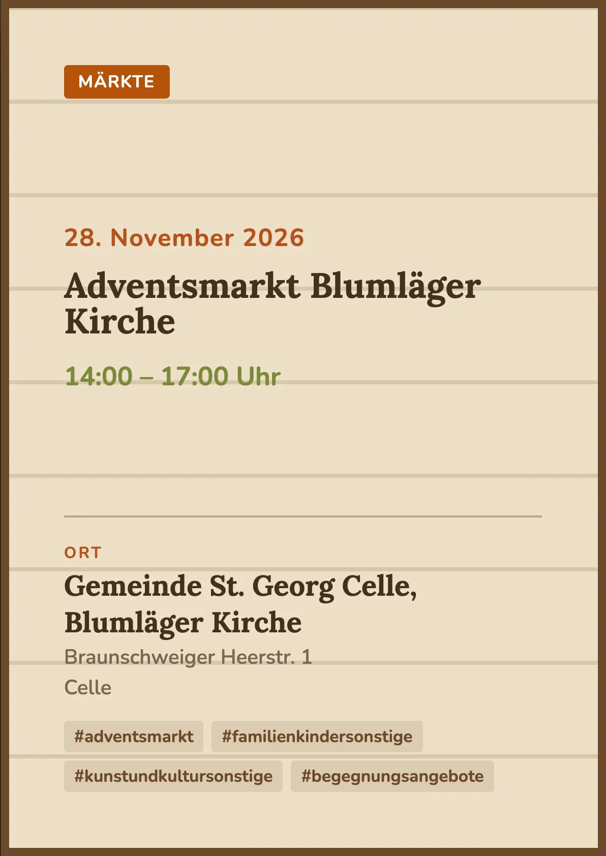 Veranstaltungsflyer